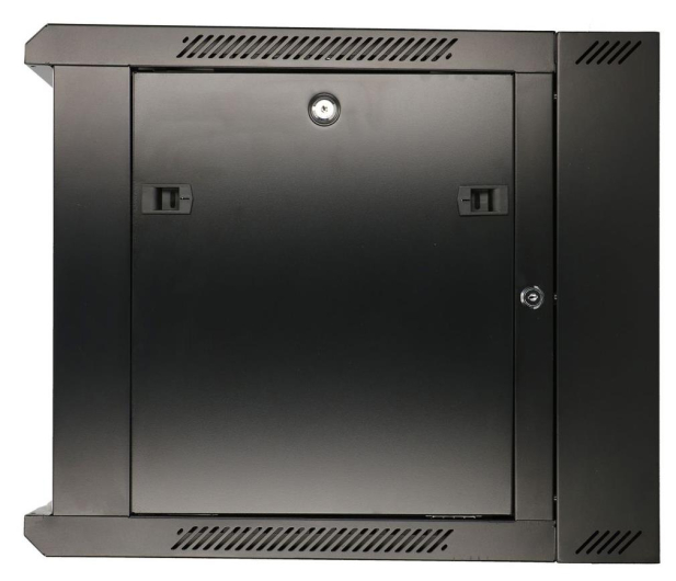 Extralink Szafka wisząca rack 9U 600x600 czarna dwusekcyjna EX.12943 - 489357 - zdjęcie 4